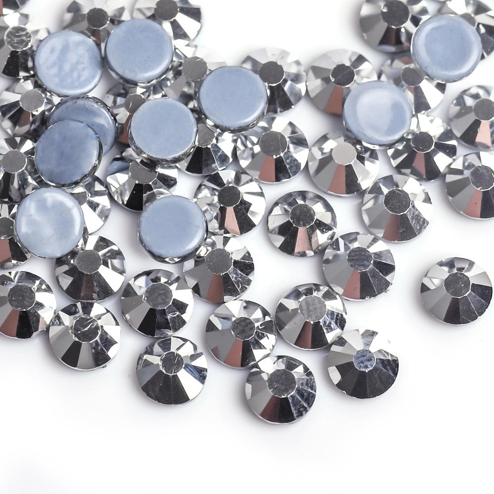 Weichen Rhinestone Factory Austrian Diamond Decorative Rhinestone Diy Nail Art Beauty Glass Jewelry Glue Bottom Color Plated Rhinestone