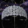 Crown Headband Flowers Design Temperament Women Wedding Bridal Hair Accessories Party Tiaras and Crowns Zircon BC5460 Corona