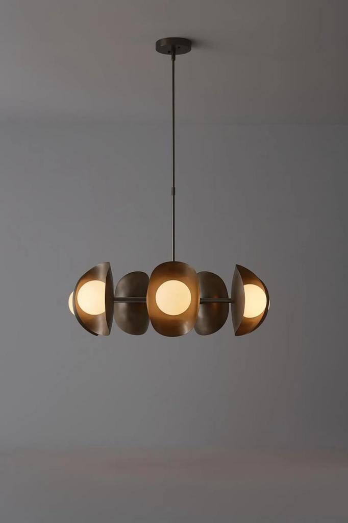 Modern Brass Globe Chandelier Handmade Ceiling Pendant Lighting