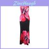 Summer Boho Floral Maxi Dress With Milk Silk Fabric For Vacation And Casual Wear