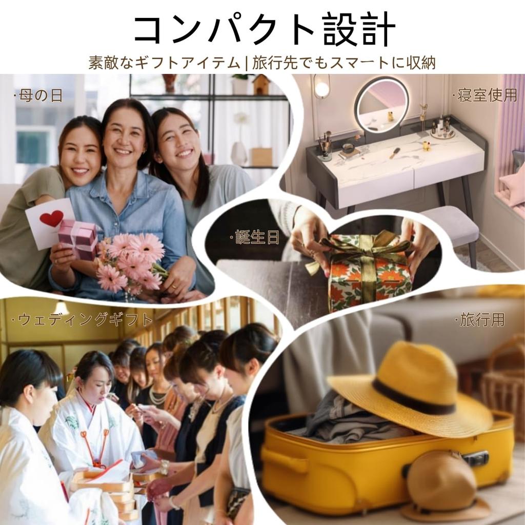 LIBOLXSP Olive Wood Two-Tier Jewelry Box with Lock, Storage Box for Travel, Mother's Day Gift (Dark Brown, 23 X 18 X 8.5 Cm, Divided Storage)