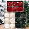 For Wedding Ceremonies Wine Red Green Ornaments Festive Tree Decor Holiday Decoration Ornaments Reusable Holiday Balls