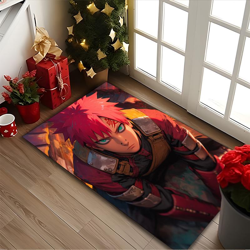 [naruto Printed Carpet] Non-slip Office Rug, Cozy Area Carprt for Living Room Use, Soft Home Sofa Chair Mat