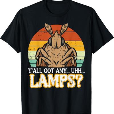 Moth Got Any Lamps Retro Insect Boys Girls Kids Women Men T-Shirt