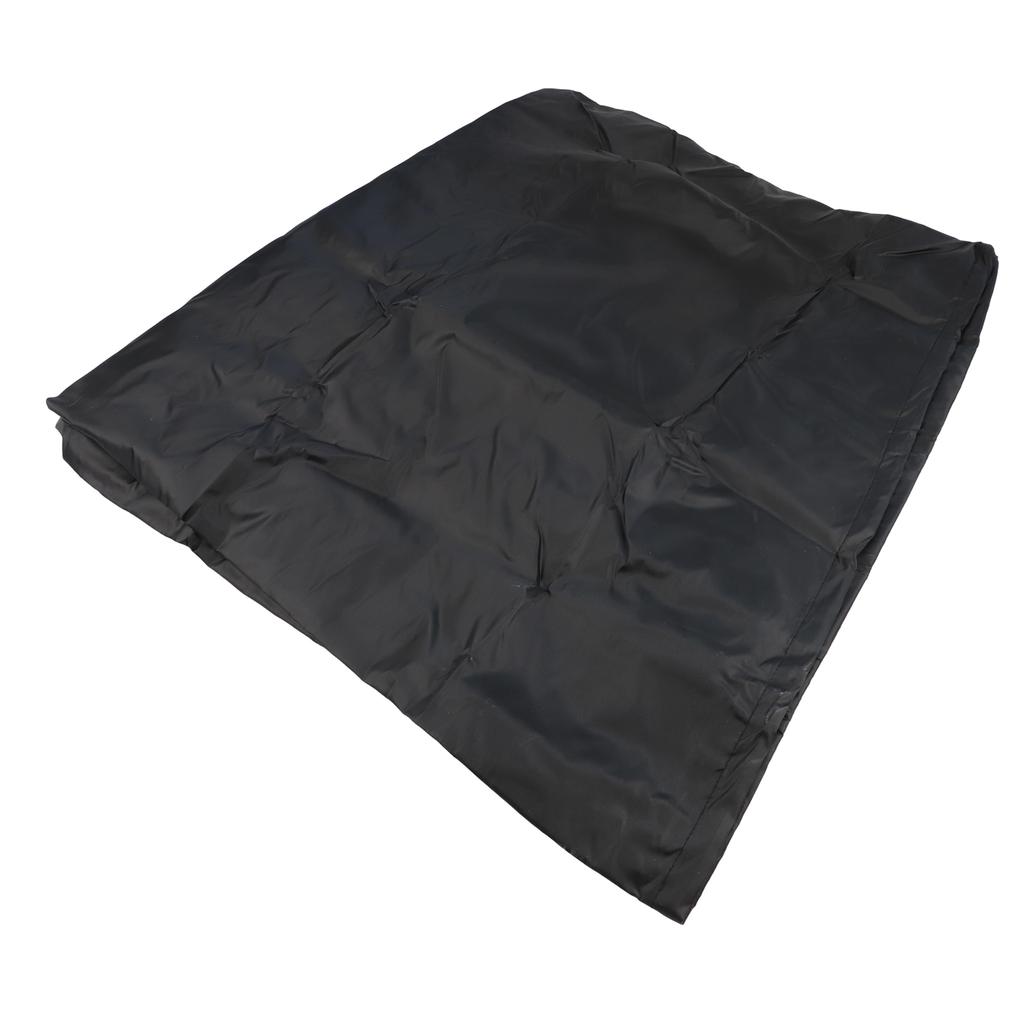 Heavy Duty 210D Oxford Fabric Firewood Log Hoop Cover with Zipper for 40 Inch Wood Storage Holder Windproof Adjustable Buckles