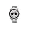 SEIKO 100 meters waterproof casual and versatile Quartz Steel Strap men's watch white dial SSB425P1
