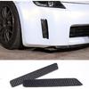 Daeiclru Soft Carbon Fiber Car Front Bumper Side Air Outlet Trim Cover Sticker Compatible with Nissan 350z 2003-2006, Front Lip Air Inlet Side