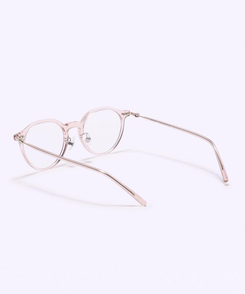 Alloaiweeo [Silverbite] Sbg7605 1616G Hd Acetate Ultra-Lightweight High-Density Acetate Light Brown Panto Eyeglass Frame Blue Light Lens Selection
