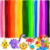 364 Bâtonnets en Feutre Colorés 30cm - Fournitures Créatives Douces en Chenille en Gros, Matériaux Bricolage pour Décoration de Fête de Festival, Mur Intérieur ZSY