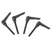 4PCS Metal Machine Knobs Adjustable Fixing Handle M8 Male Thread (80mm)