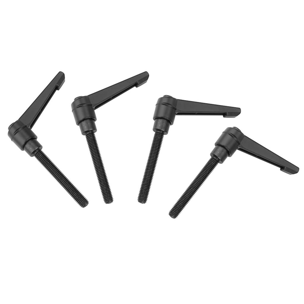 4PCS Metal Machine Knobs Adjustable Fixing Handle M8 Male Thread (80mm)