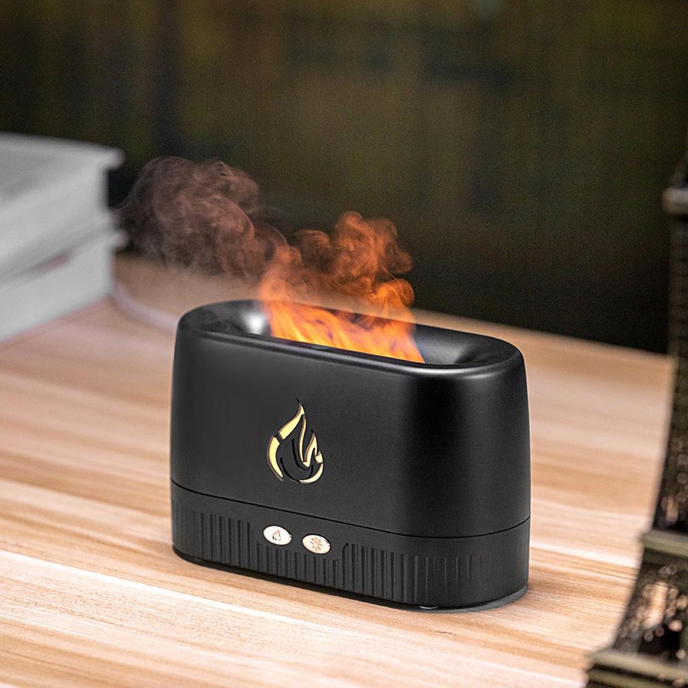 USB 3D Flame Aromatherapy Humidifier with Automatic Spray