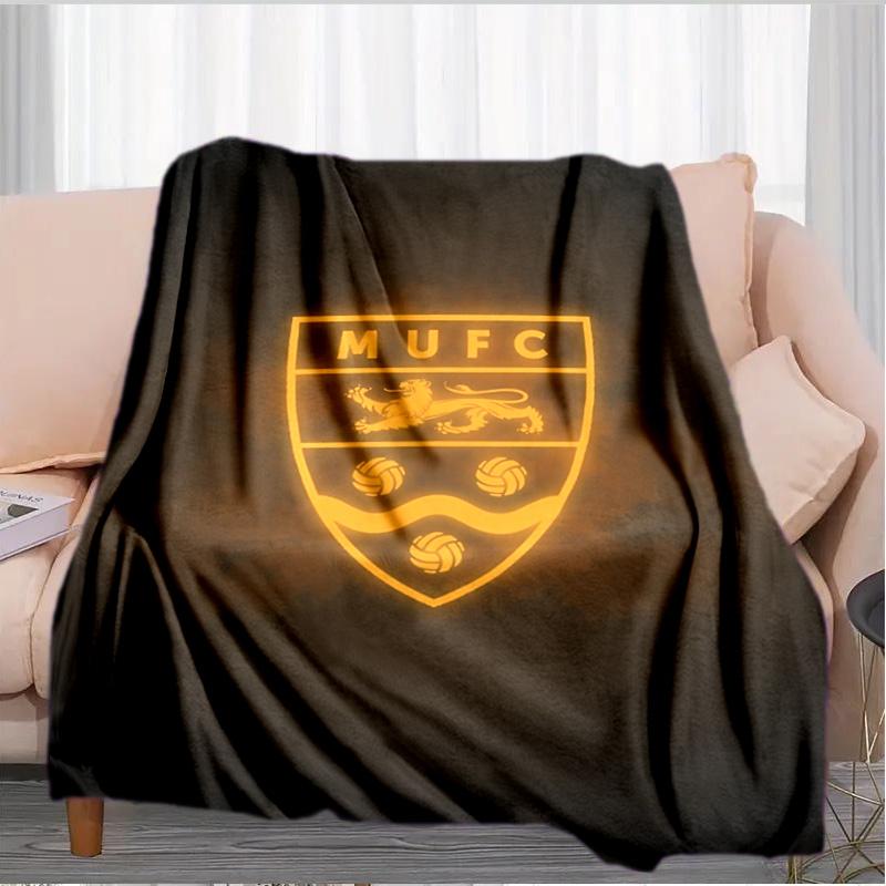 Football Crest Printed Throws Blanket Soft Flannel Blankets for Couch Bed Gifts for Men Women Picnic blanket Christmas gifts