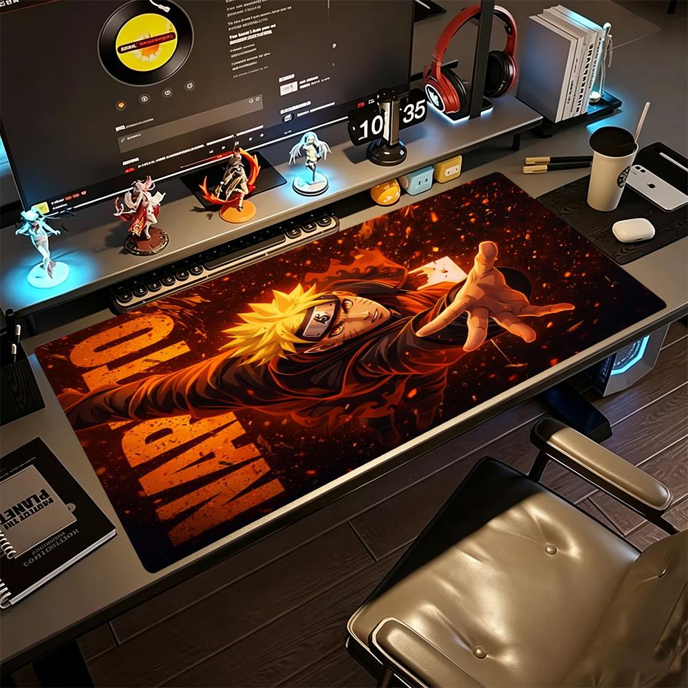 Naruto Gaming Mouse Pad Desk Mouse Pad Office Mouse Mats Non-Slip Rubber Bottom Office and Gaming Desk Decoration