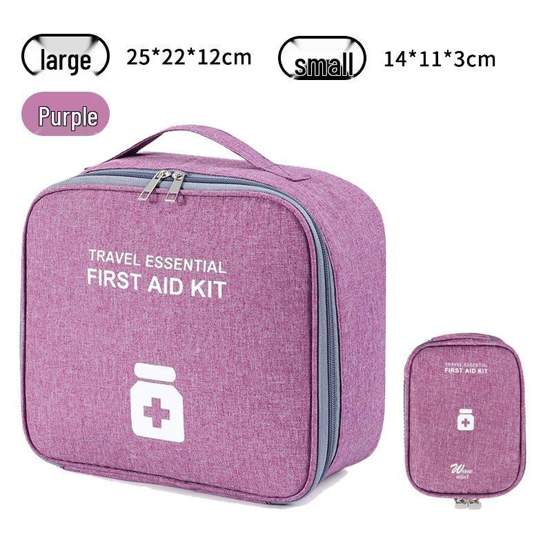 Portable Medical First Aid Kit - Home, Travel, and Emergency Drug Storage Box