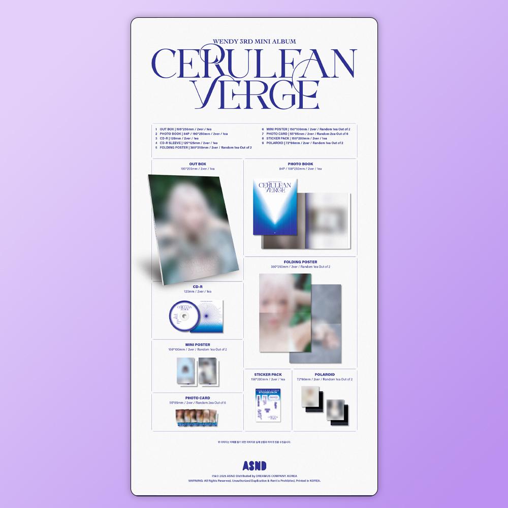 (PRE-ORDER) WENDY - 3rd Mini Album Cerulean Verge (Photobook Ver.)