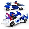 Electric Stunt Car: Colorful Music Lights, 4-Wheel Rotation, Auto Door Transform