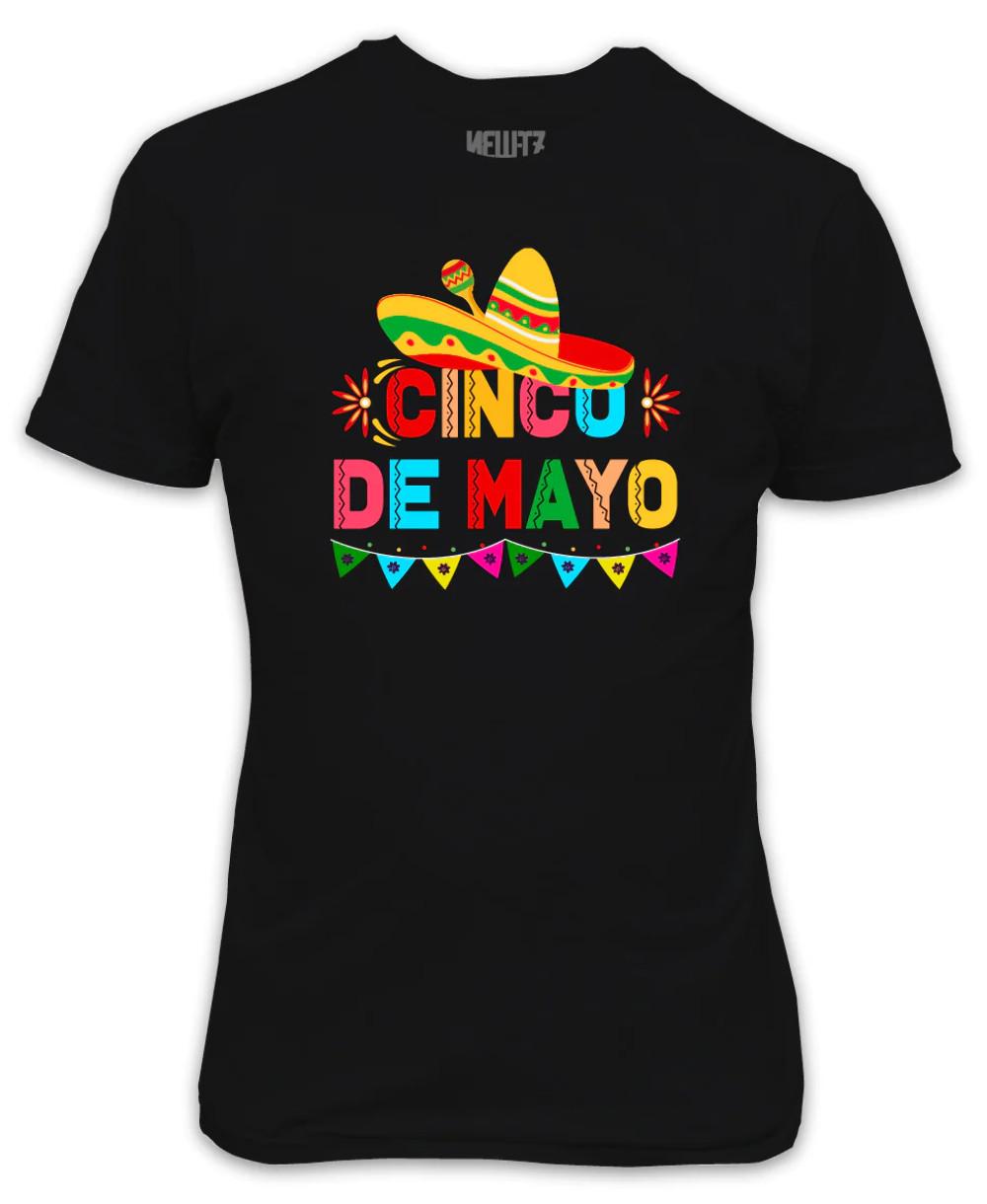 Cinco De Mayo Black Mexican Style T-Shirt Taco Tuesday XXL