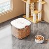 Sealed Dog Food Storage Container Transparent Pet Food Storage Barrel  Pet Supplies