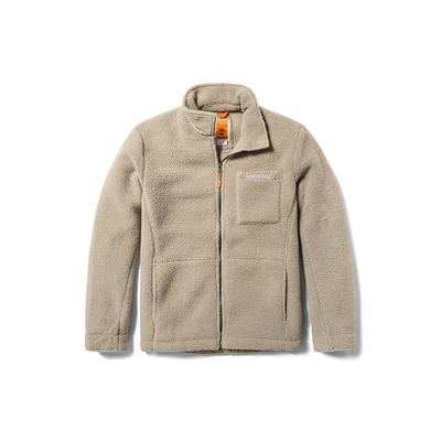 Outdoor Lässig Bequem Warm Langärmlig Quadratischer Ausschnitt Reißverschluss Fleecejacke Herrenjacken Sand A68Z9-CY2
