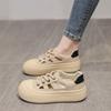 Casual Thick Bottom Hollow Out Breathable Low Heel Women Shoes 2024new Fashion Simple Color Matching Shoes for Women Summertime