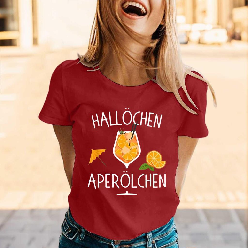 Summer Party Travel Short-sleeved T-shirts and Shirts, Weekend Casual Loose Vacation Shirts