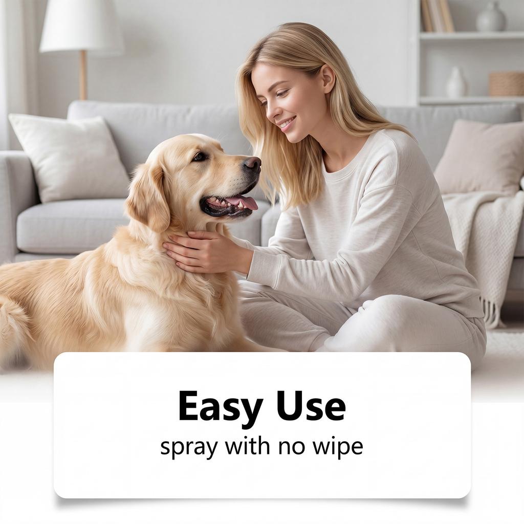 Spray de gestion des odeurs d'œstrus pour chiens et chats Support comportemental Contrôle des odeurs pendant la période d'œstrus Formule à base de plantes 100 ml