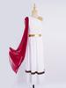 Costume da Esibizione Teatrale per Ragazze: Abito senza maniche con patchwork metallico e mantella a scialle per Cosplay di Dio Greco Romano