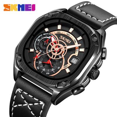 Men's Watch Square Dial Quartz Watch Waterproof Belt Service Casual Retro Men's Watch Watch