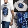 Odin Wikinger Kriegsherrscher T-Shirt Tops Tees Unisex Nordisch Rabe Bis Walhalla Norwegen Herren Baumwoll-T-Shirt