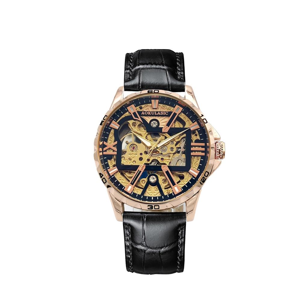 Fully Automatic Mechanical Watch for Men Waterproof Luminous Hollow Tourbillon Watch for Men