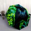 1pc Black Panther Automatic Open/close Folding Umbrella, Compact Portable Travel Umbrella,Durable Construction yy250814136