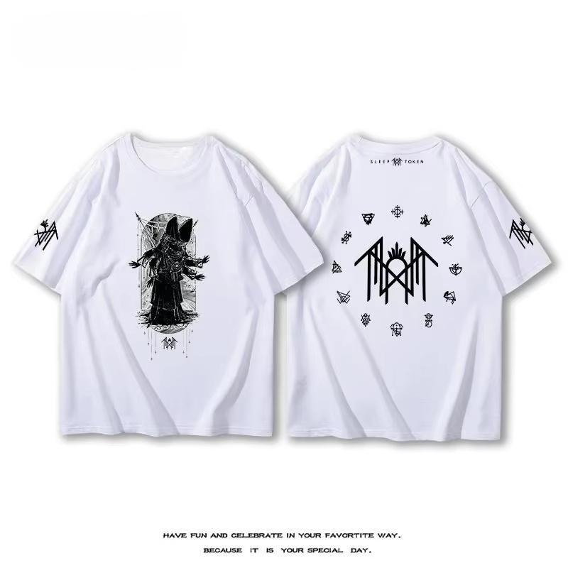 British Sleep Token Band  2025 New T-Shirt Short Sleeve Unisex Summer Alternative Rock After Metal Cotton Print Half Sleeve