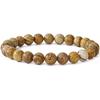 Brazilian Red Agate and Tiger Eye Volcanic Stone Bracelet with Cat's Eye Beads for Men and Women