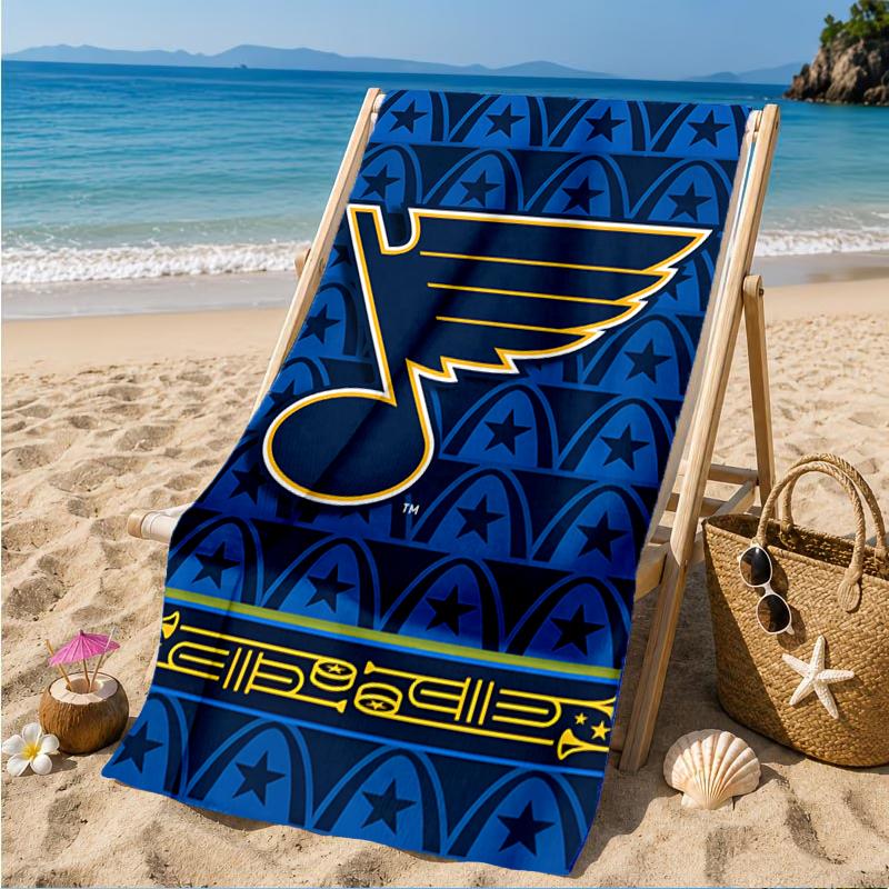 Louis Blues Hockey Team Beach Towel, Super Soft Microfiber, Perfect Gift for Her/Him, Birthday, for Pool, Beach, Travel, Decor Beach Party