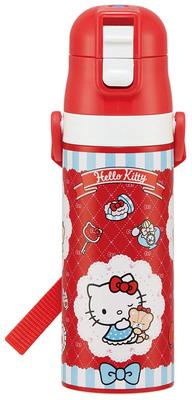 Skateboard Sportsflaska för Barn Vattenflaska i Rostfritt Stål Hello Kitty Trendig Tjej Sanrio 470ml SDC4