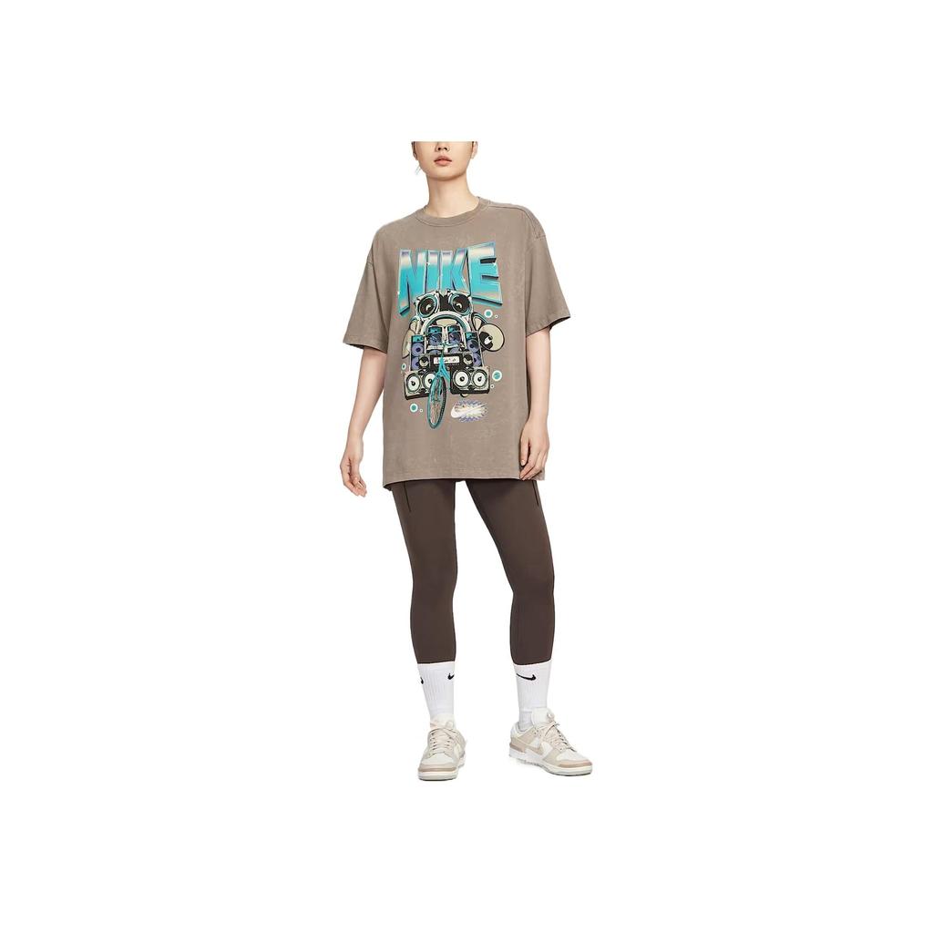 Nike Sportswear NSW Mink Brown Oversized Vintage T-Shirt Women's HF9692-214