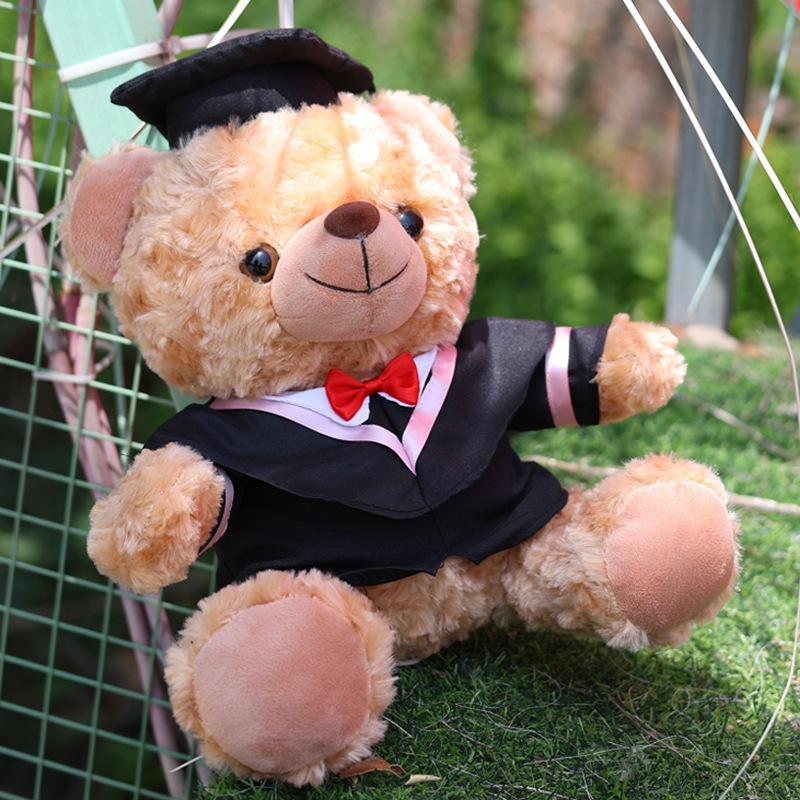 Graduation Season Bear Doll, Graduation Bear Master Doctor Bear Plush Toy College Student Graduation Season Gift Doll