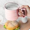 Stainless Steel Mesh Flour Sieve With Adjustable Handle For Home Baking And Food Preparation