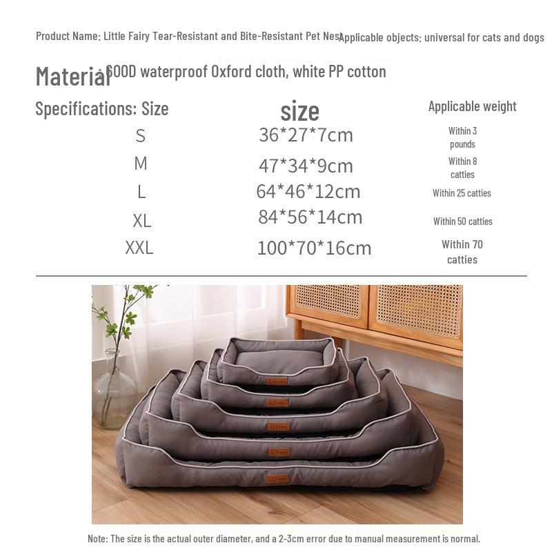 Oxford Cloth Dog Mat: Cool, Thickened Cushion for Spring & Summer