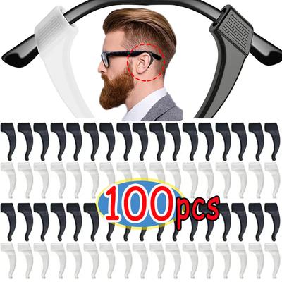 Gancio Auricolare Antiscivolo in Silicone Accessori per Occhiali Gambo Occhiali Manicotto Auricolare Staffa Fissaggio Punta Astina Supporto Impugnatura Occhiali