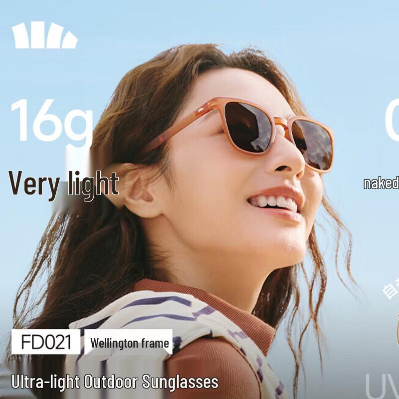 BRS D005 Small Square Folding UV Protection Sunglasses