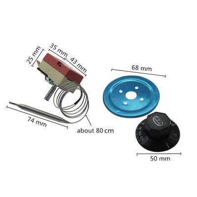 30-110/50-300/ Celsius Base Céramique Thermostat Mécanique Réglable Interrupteur de Température Chauffe-Eau Pour Four Électrique 1 Pièce