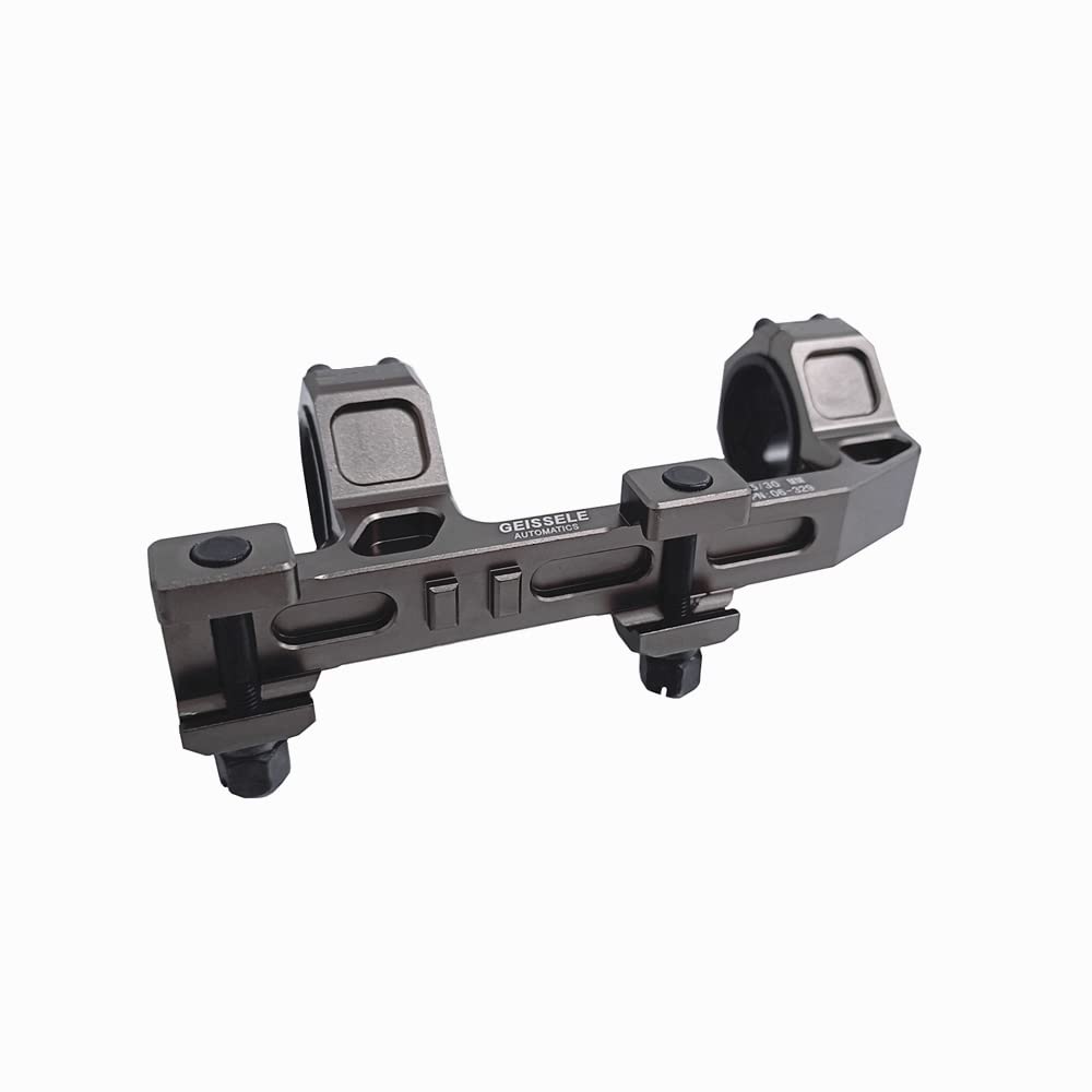 HWZ GEISSELE Type 30mm/25mm Scope Mount Ring Mount Base Spirit Bubble Level (Dark Earth/No Level)