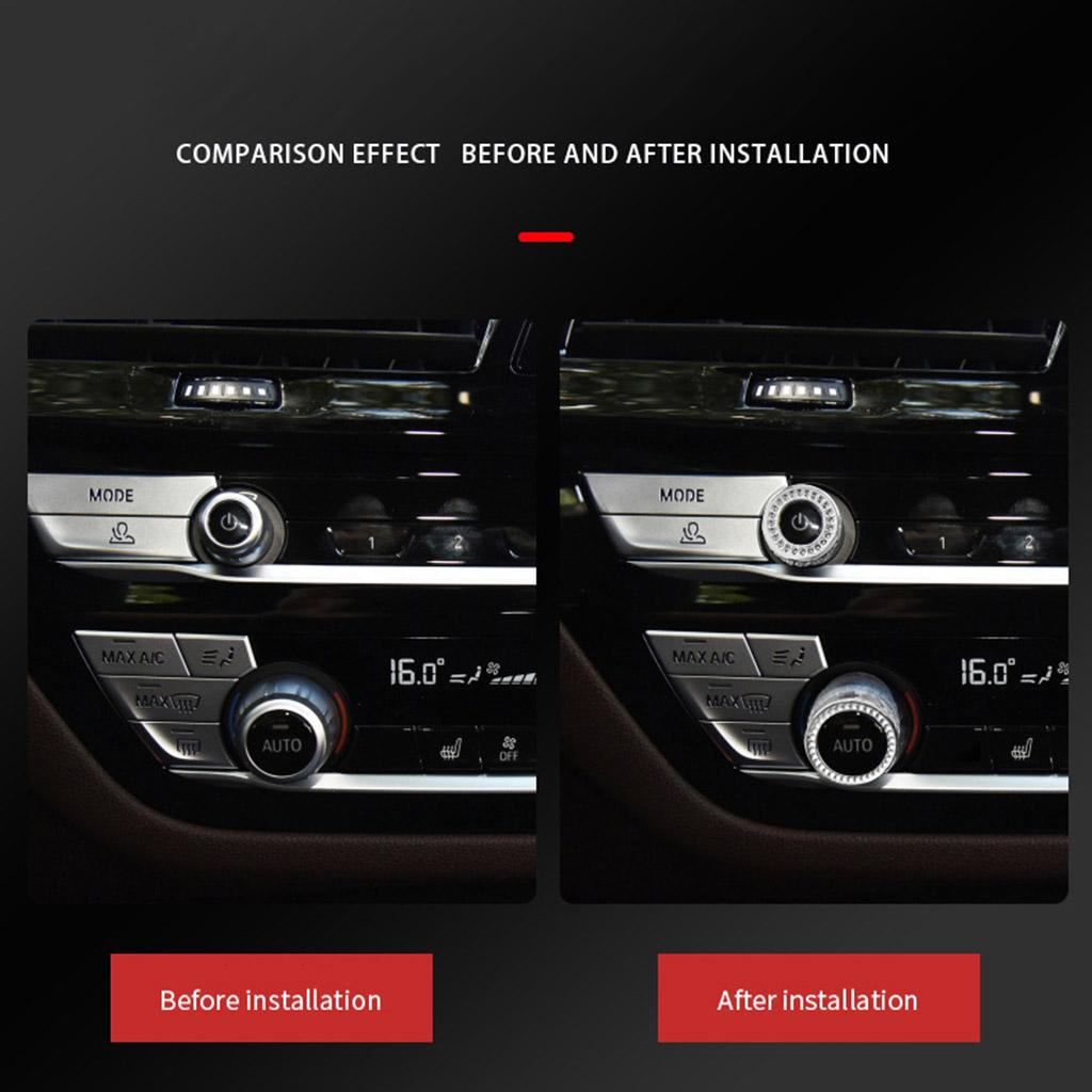 Buton de comandă pentru pornirea mașinii Media Drive pentru inel de cristal cu stras pentru seria X5 X7&x318 Controlul pornirii motorului pentru interiorul mașinii K