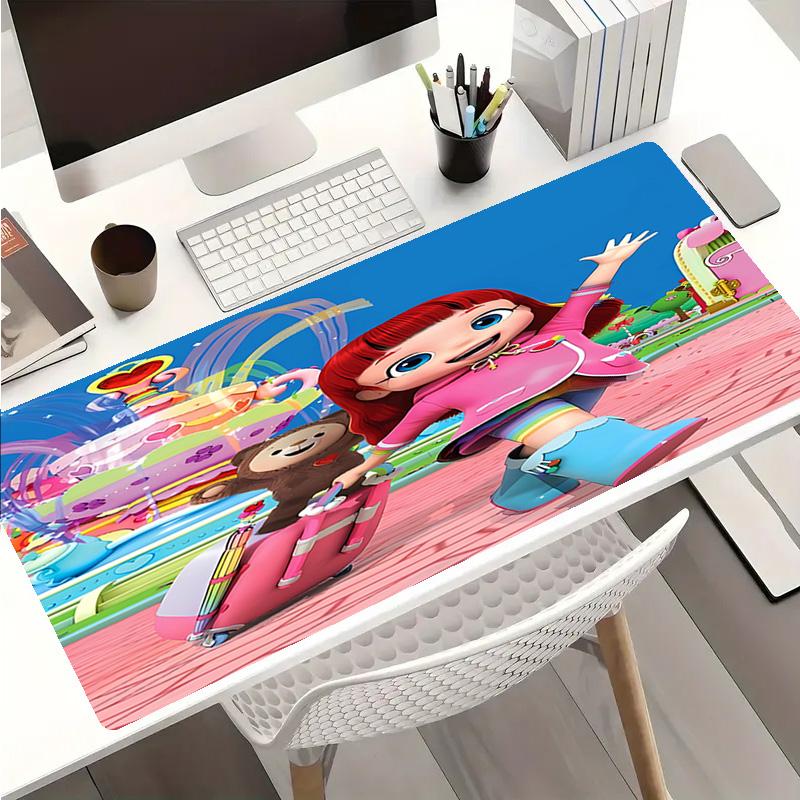 Rainbow Ruby Theme Premium Non-slip Mouse Pad with Stitched Edges,Durable Rubber Material,for Desktop & Gaming Great Gifts