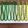Summer Green Handmade Beaded Choker Necklace Light Luxury Design Clavicle Chain Jewelry 2025 Fashion Accessory