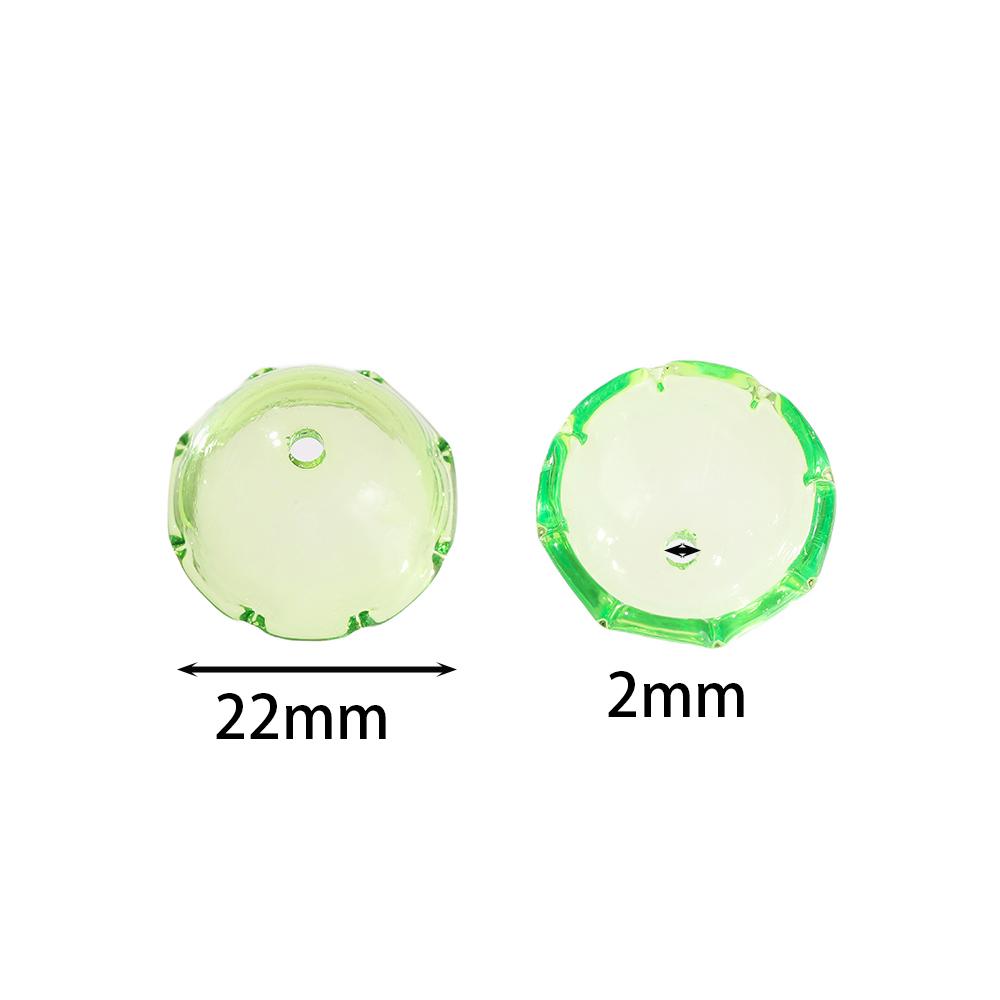 10pcs/lot Transparent Acrylic Jellyfish Wind Chimes Beads for Handmade DIY Decoration Phone Chain Jewelry Making Accessories