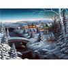Huacan Full Square Diamond Painting Landscape Diamond Embroidery Snow Scene Picture Rhinestone Mosaic Painting