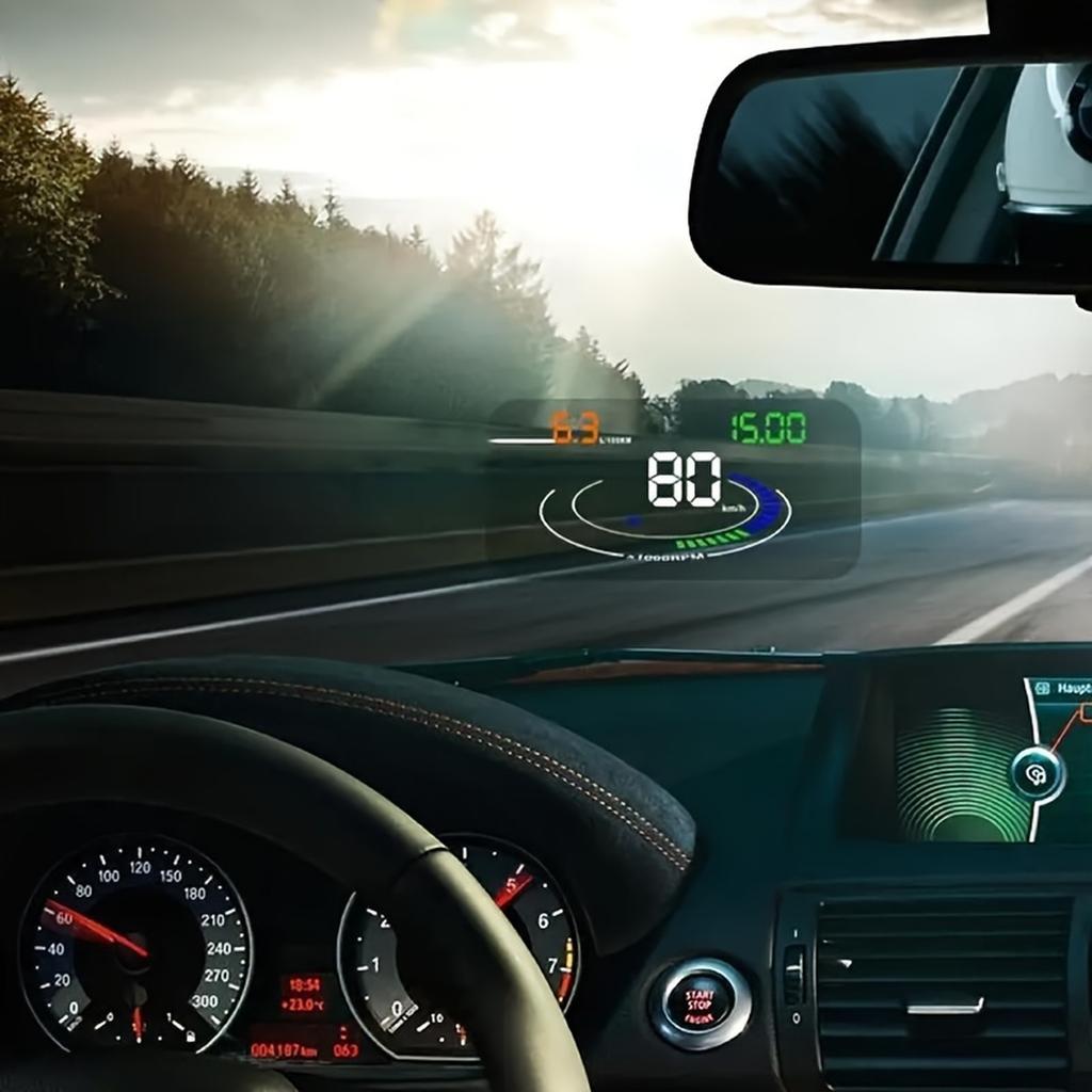 1pc - Clear High Definition Reflective Film For Car HUD - Stickers For Windshield Display For Head-Up Navigation, Visible Day And Night 1ml